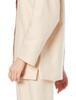 Gunze KAIMIN NAVI Hooded Long Sleeves and Dyed Light Brown Sleep-Friendly Pajamas, Textile, 100% Cotton, Pants, Flannel,