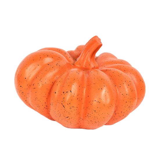 Halloween Pumpkin Ornaments, Resin Delicate Texture Stable Sculpture, Spotted Textured Accents, for TV Cabinet Wine Cabinet Table Decor