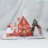 Biglietto di Auguri Natalizio 3D Multicolore Creativo con Busta Cartolina Buon Natale Artigianato Pop-Up Biglietti di Benedizione Regalo