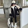 2024 Fashionable Girls' Baseball Jacket for Ages 10-14 - Perfect for Spring and Autumn