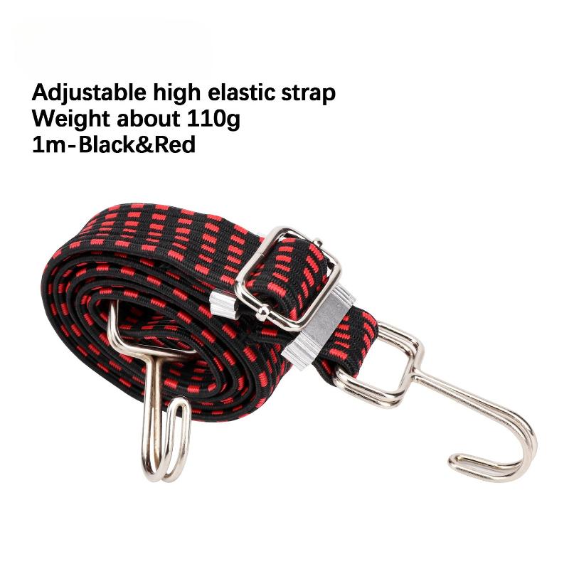 Bicycle Luggage Rope Mountain Bike Elastic Straps Cord Hooks Strong Elasticity Convenient To Carry Outdoor Tensioning Belts