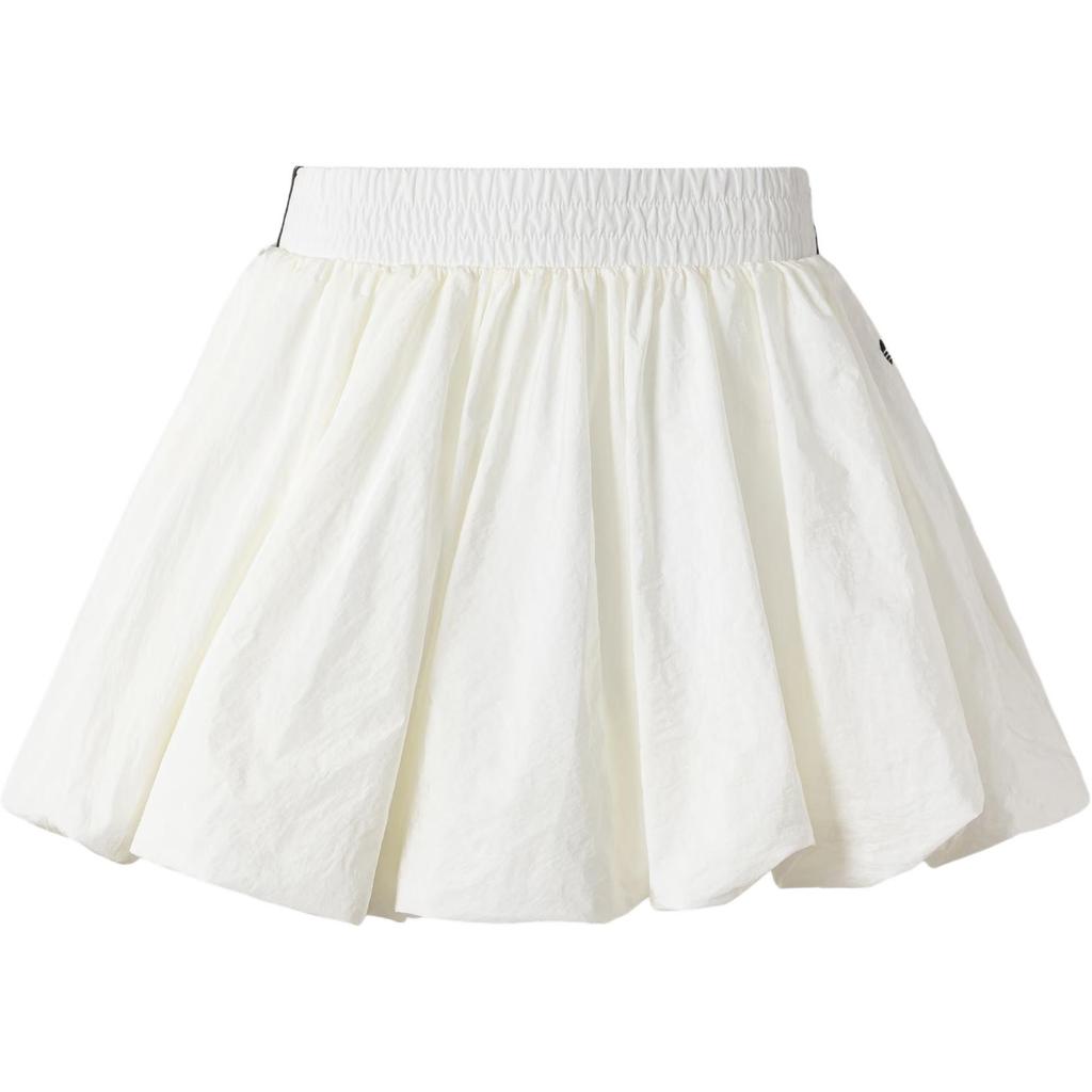 adidas Originals SS24 Bubble Skirt Series Comfortable Elastic Solid Color Casual Short Skirt Women Skirts White KA3927