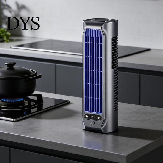 USB Charging Fan Portable Air Conditioner with Built-in Phone Holder, 3 Modes Vertical Flat Small Space Wall-Mounted Fan, Bladeless Quiet Cooling