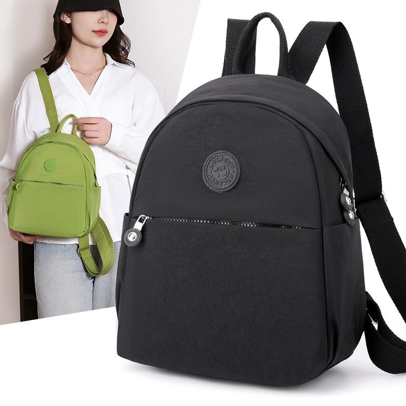 New Trendy Art Outdoor Travel Backpack Solid Color Simple Fashion Medium Mom Backpack Casual Women's Backpack