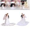 Wedding Cake Topper Bride and Groom Set Accessories Decorative Resin Romantic