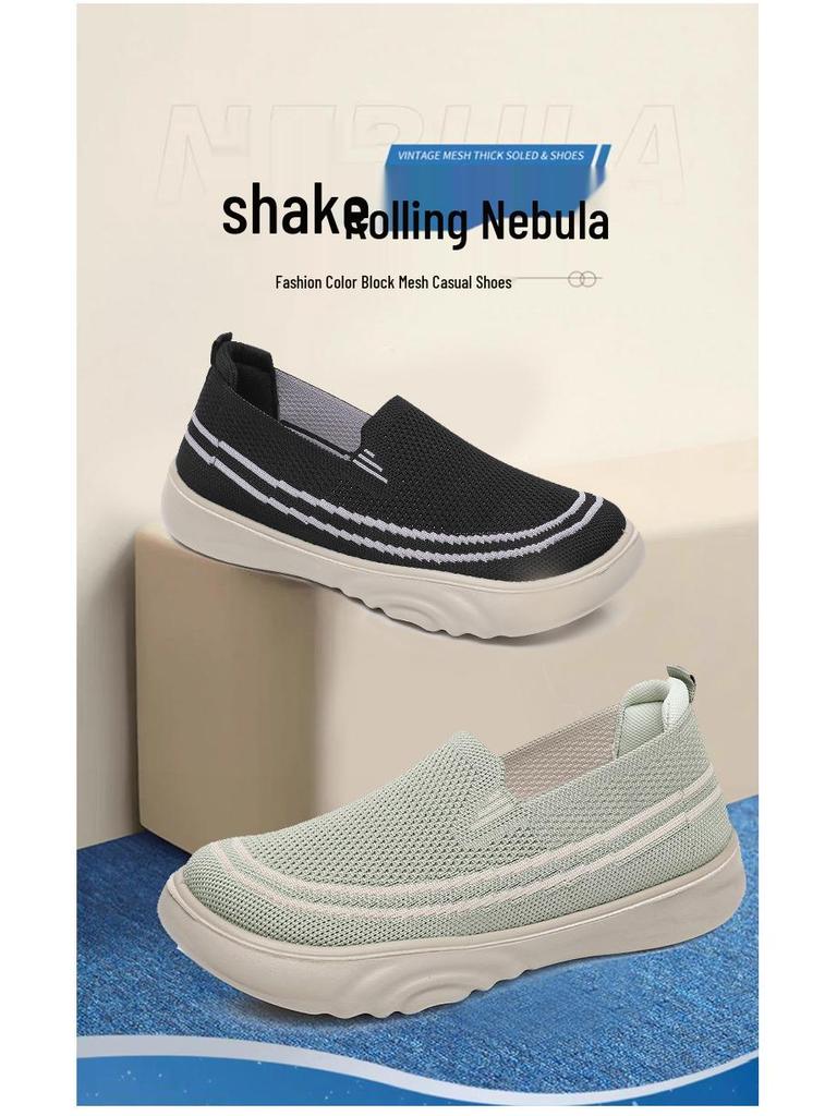 Women's Lightweight Non-slip Thick-soled Casual Shoes for Spring & Autumn