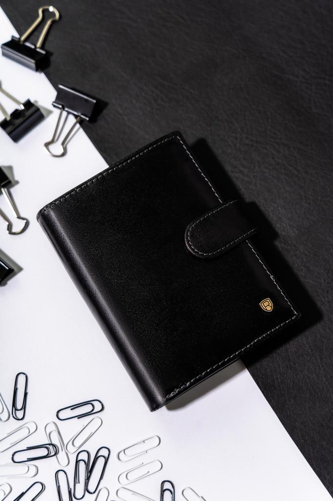 Men's Leather Wallet N104L-RVT BLACK