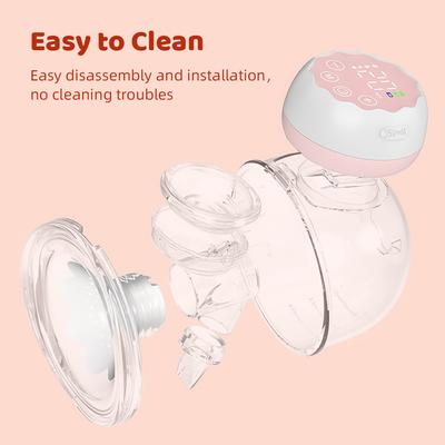 Wearable Breast Pump Hands Free Electric Breast Pump for Breastfeeding 4 Modes 12 Suction Level Low