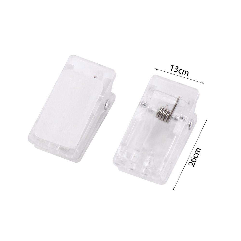 10 шт. Пластиковые самоклеящиеся клипсы Маленькие двусторонние настенные клипсы Прозрачные многоцелевые пружинные клипсы для дома и офиса No adhesive sticker