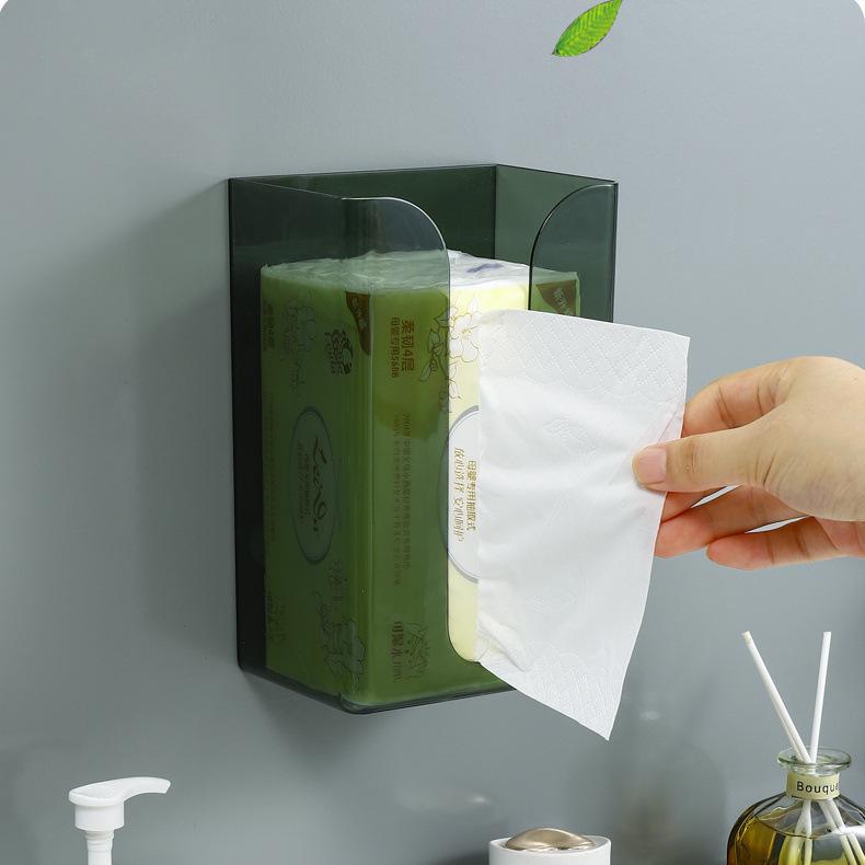 1PCS Wall Mount Paper Towel Dispenser Clear Transparent Folded Paper Towel Holder Acrylic Hand Tissue Napkins Box Restroom