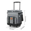Borsa termica morbida a tenuta stagna da 35L con ruote, grande capacità, borsa termica isolata per picnic, campeggio, spiaggia, consegna, multiuso