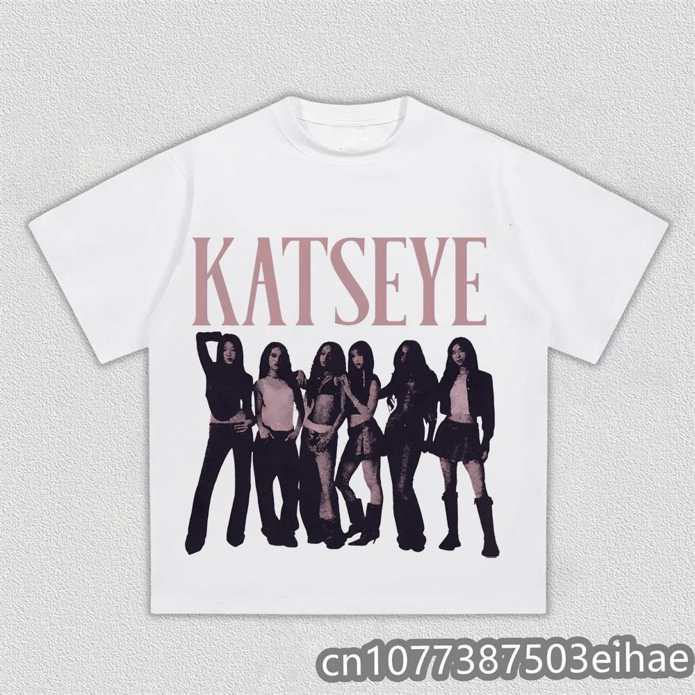 Unisex Kpop Katseye Printed Fan Support Cotton Tshirt Casual Daily Wear For Music Lovers Adults Kids Sizes Available