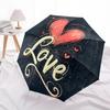 1pc Love Heart Automatic Open/Close Umbrella Compact Folding Umbrella, All-Season Portable Umbrella for Women/Men260