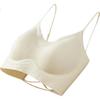 Ziyouxi Women's Summer Thin Bra, 7A Antibacterial Seamless Cool Invisible Thin Strap Sexy Backless Push-Up Anti-Sagging Bra
