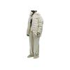 Adidas Originals X Hamcus Collaboration FW23 Solid Color Quilted Logo Drawstring Hooded Zipper Down Jacket Unisex Outerwear White IU4837