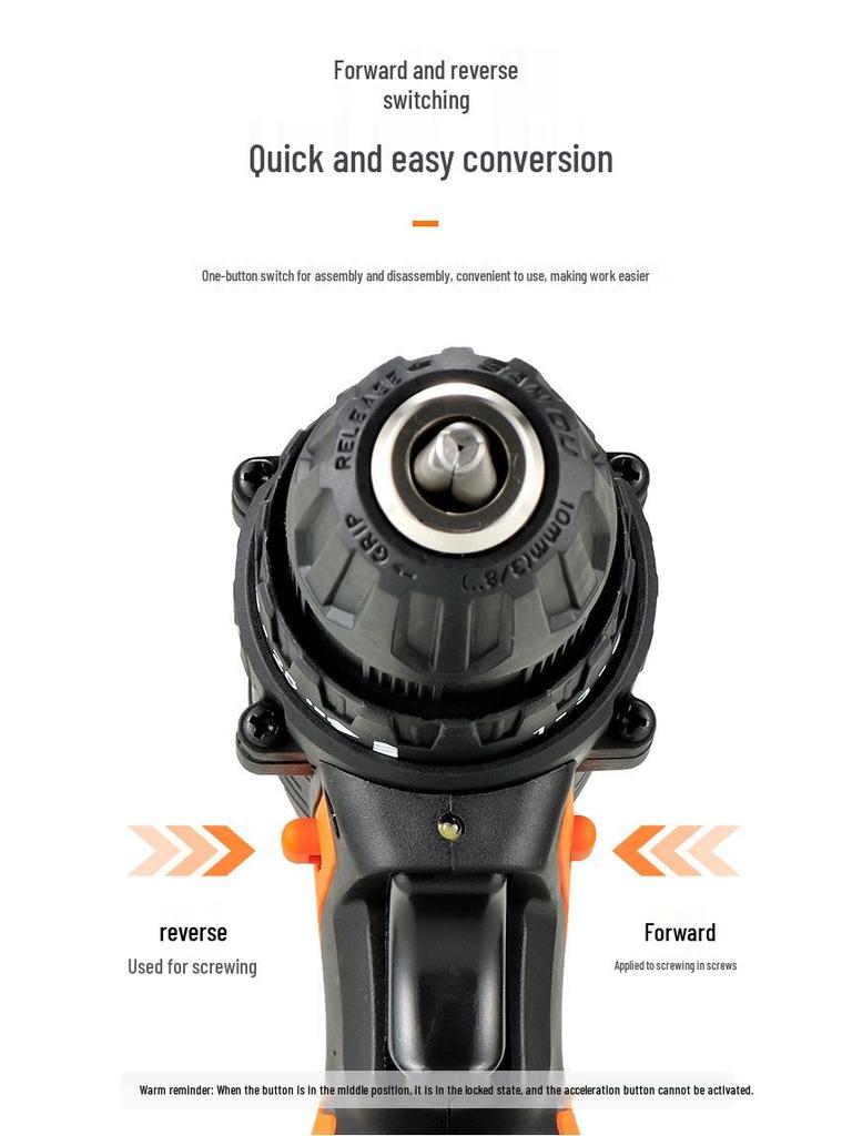 25V Cordless Electric Hand Drill with Lithium Battery