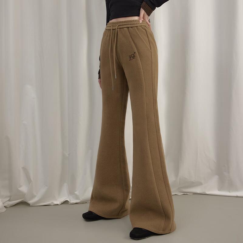 UNIFREE Women's High-Waist Loose Flared Trousers