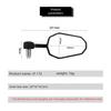 Motorcycle Rear View Mirror Black 7/8" or 1" Round CNC Cafe Racer Parts Motorcycle Side Mirror Bar End Motorbike for Kawasaki