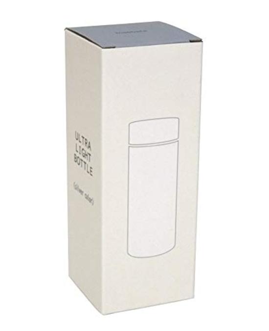 Mini Water Vacuum Stainless Keeps Drinks Hot or Silver Bottle, Small, Sparkly, Insulated, Lightweight, 270ml, Steel, Cold, Compact,