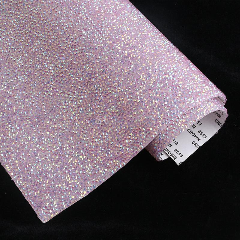 VC 20*24cm *40 Self-Adhesive Glass 3D Eco-Friendly Rhinestone Flatback 14 Facets Strip Sticker DIY Accessories Phone