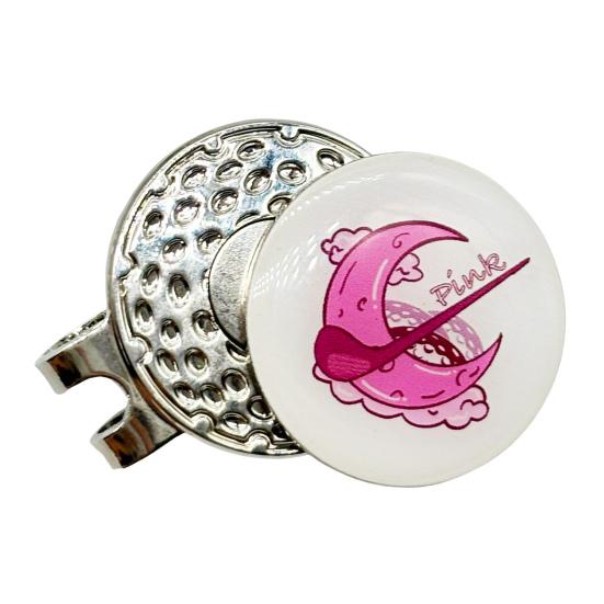 

Магнитный маркер для гольфа с клипсой для шляпы, аксессуар для гольфистов, мужчин и женщин розовый