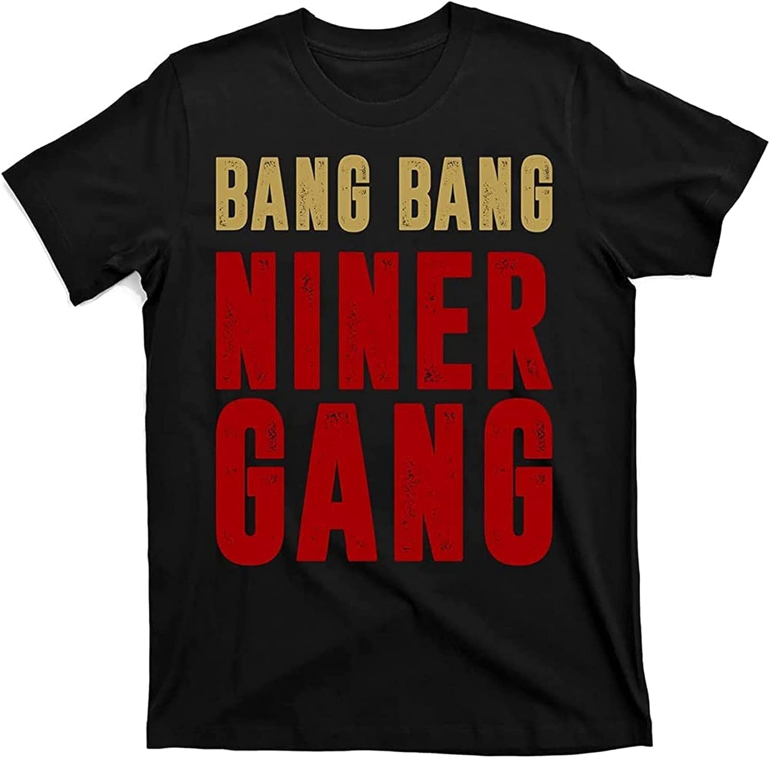 Gang Gang Niner Bang T-Shirt Unisex Black Mens Tees 3XL чёрный