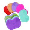 1pc Silicone Beauty Wash Brush Pad with Suction Cup Drop-proof Apple Shape