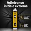 Mastic colle noir 290ml, colle de montage noir, cartouche