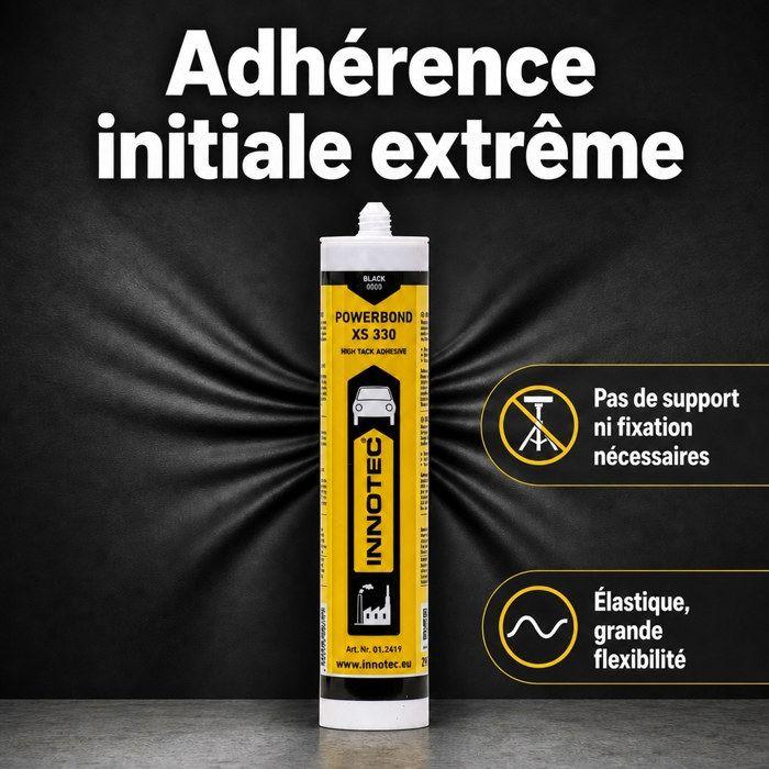Mastic colle noir 290ml, colle de montage noir, cartouche