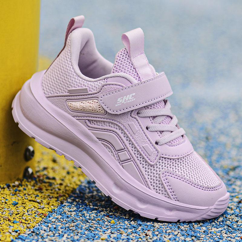 

Дитяча мода Дихаюче повсякденне взуття Дитяче спортивне взуття для бігу Студенти Хлопчики та дівчатка У тренді М’яка підошва Зручні кросівки 38 фіолетовий