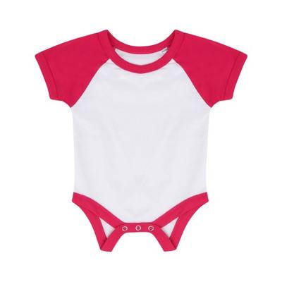 Baby Boys/Girls Essential Short Sleeve Baseball Bodysuit