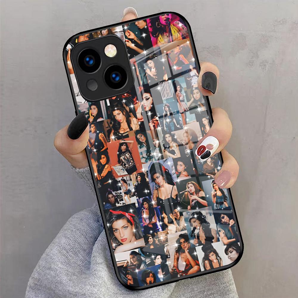 Amy Winehouse Legardary Phone Case For IPhone 17 Pro Max 16 15 14 Pro Max 13 11 X Xs Xr 8 7Plus Glass Cover