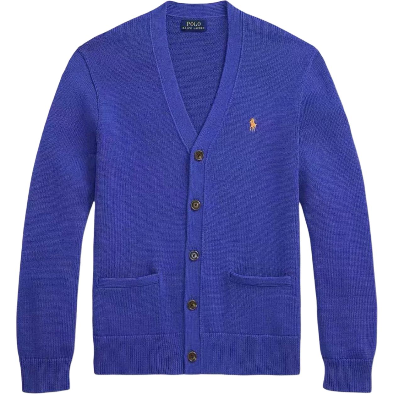 

Polo Ralph Lauren Однотонный трикотажный свитер с V-образным вырезом на одной пуговице, с длинным рукавом, мужской свитер 710961170-004 M