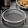 Stainless Steel Oil Filter Tray, Reusable Round Mesh Basket, Kitchen Filter, Outdoor Camping BBQ Accessories Christmas Gifts