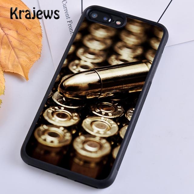 Krajews Vojenská Zbraň Kulky Koláž Kryt na Telefon pro iPhone 14 5 6s 7 8 plus X XR XS 11 12 13 pro max Samsung S21 S22 ultra