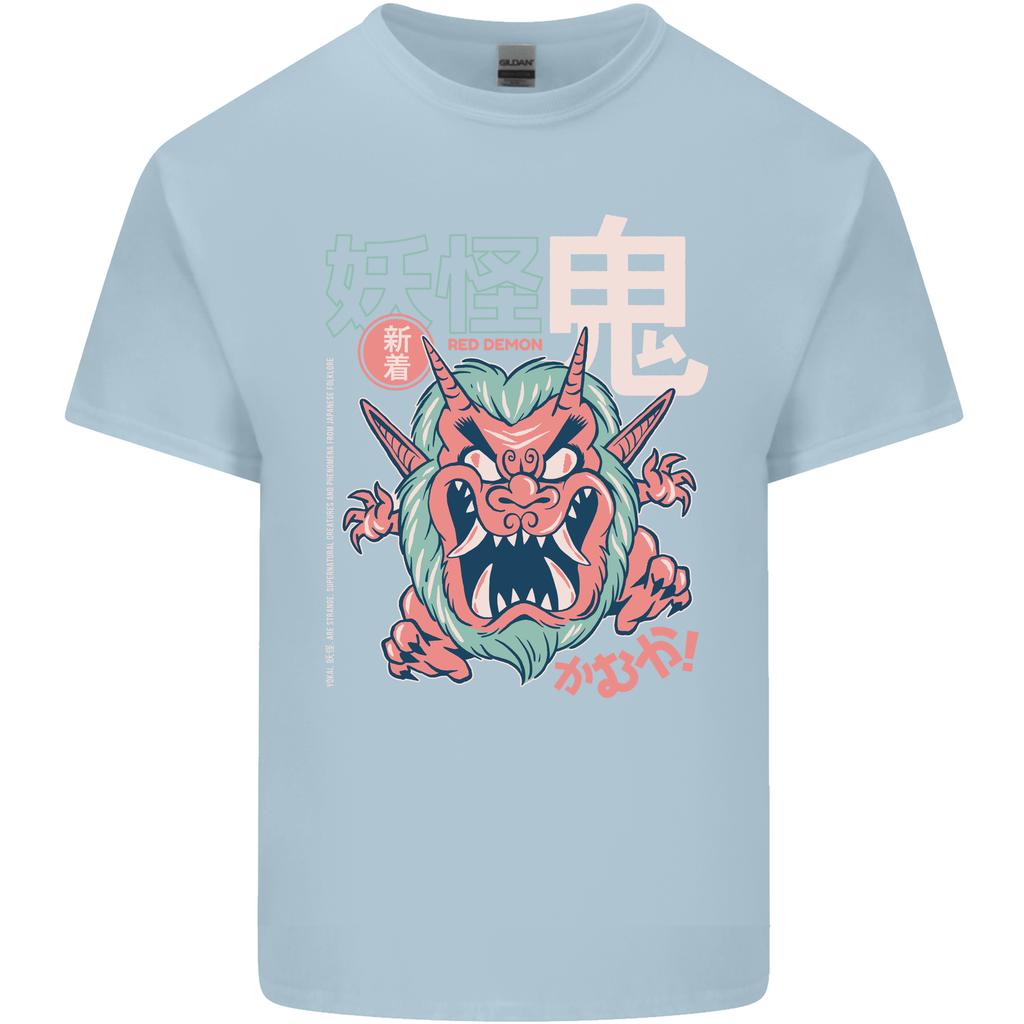 Oni Yokai Japanese Red Demon Unisexs Light Cotton TShirt
