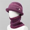 Hat Women's Winter New Mother-in-law Hat Fleece Warm Wool Hat