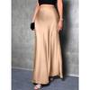 Moda Primaverile da Donna Nuova Gonna Lunga Semplice