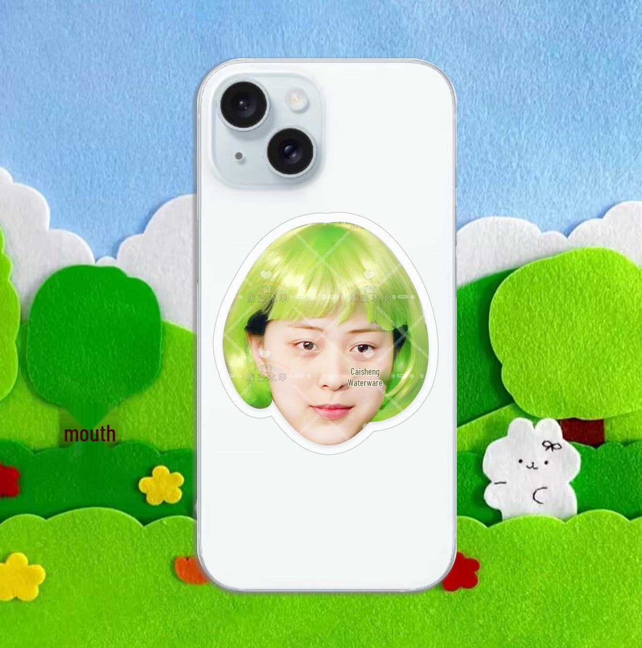 ITZY Hwang Yeji & Shin Yuna Acrylic Phone Grip Stand - Star Merchandise & DIY Avatar Support