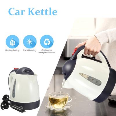 Araba Taşınabilir Sıcak Su Isıtıcısı 12 V / 24 V Büyük Kapasiteli Kahve Çay için Sıcak Su Isıtıcı 1000 ml
