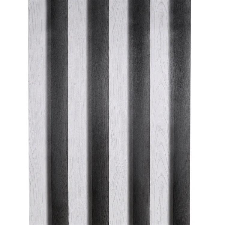 3D Retro Imitation Grille Wood Grain Wallpaper Living Room Background Wall Restaurant PVC Personalized Wallpaper