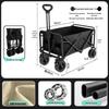 Extra-Large Foldable Outdoor Utility Wagon with Adjustable Handle