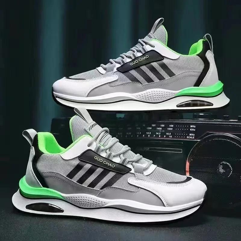 Markowe Męskie Sneakersy Siateczkowe Oddychające Buty Casualowe Amortyzacja Powietrzna Sportowe Buty do Biegania dla Mężczyzn Lekkie Buty Treningowe Tenis Masculino