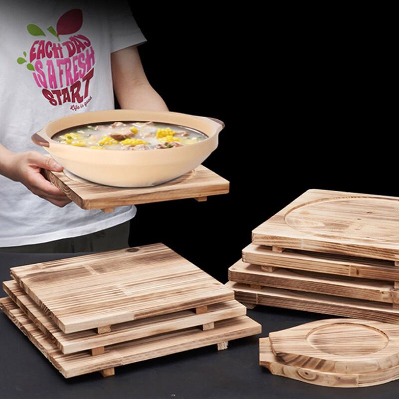 Wooden Pot Trivet and Heat Insulation Mat