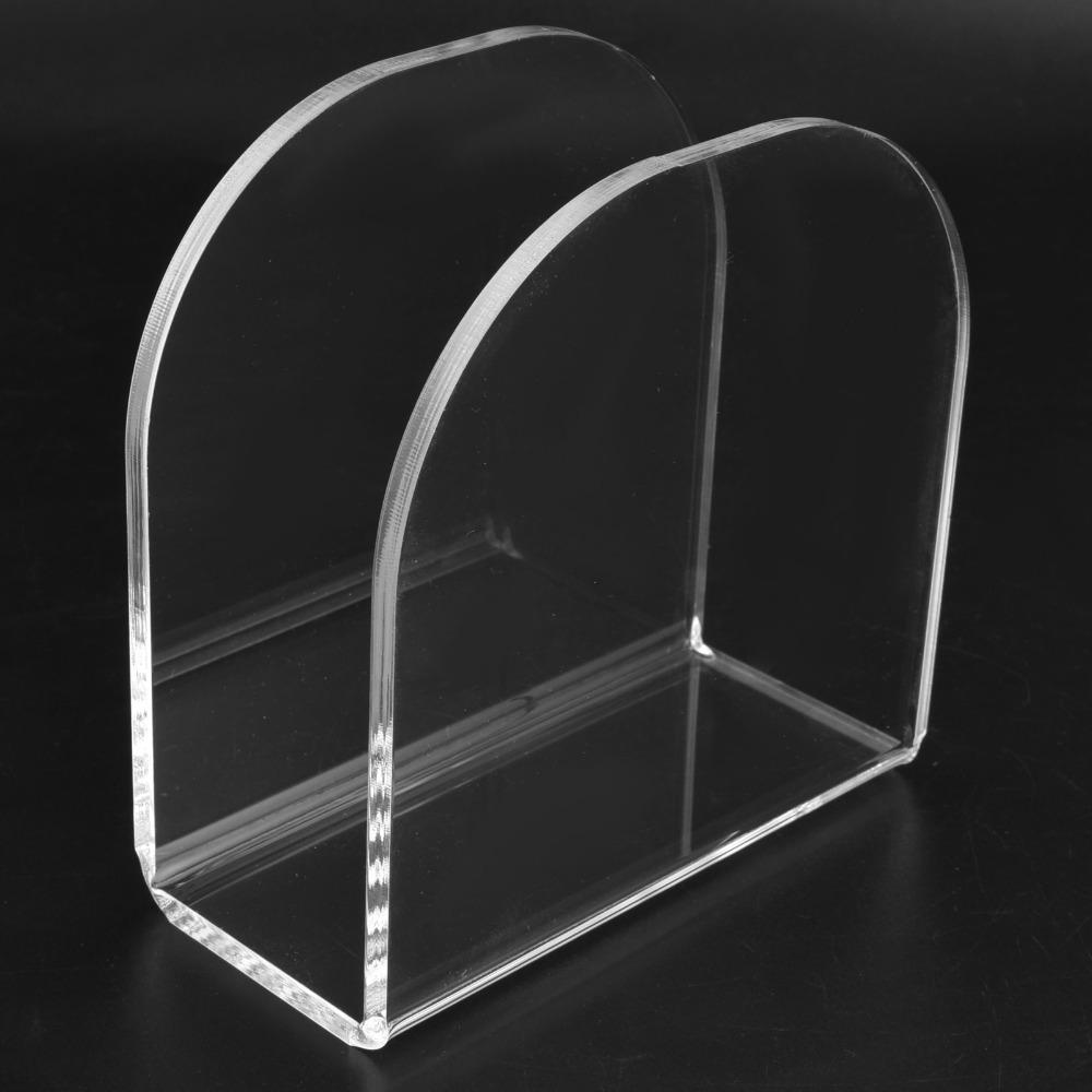 Porta Servilletas Acrílico de Fácil Acceso Forma de U Premium Estante para Servilletas Creativo Transparente Accesorio de Cocina Uso en Restaurante