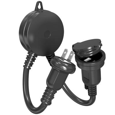 Lichtsensor Steckdosen-Zeitschaltuhr, Außenbereich, Regendicht, Wetterfeste Steckdose, Automatisch Ein/Aus, Fotoelektrischer Schalter, Automatisches Ein/Aus, Energiesparend, 1500W,