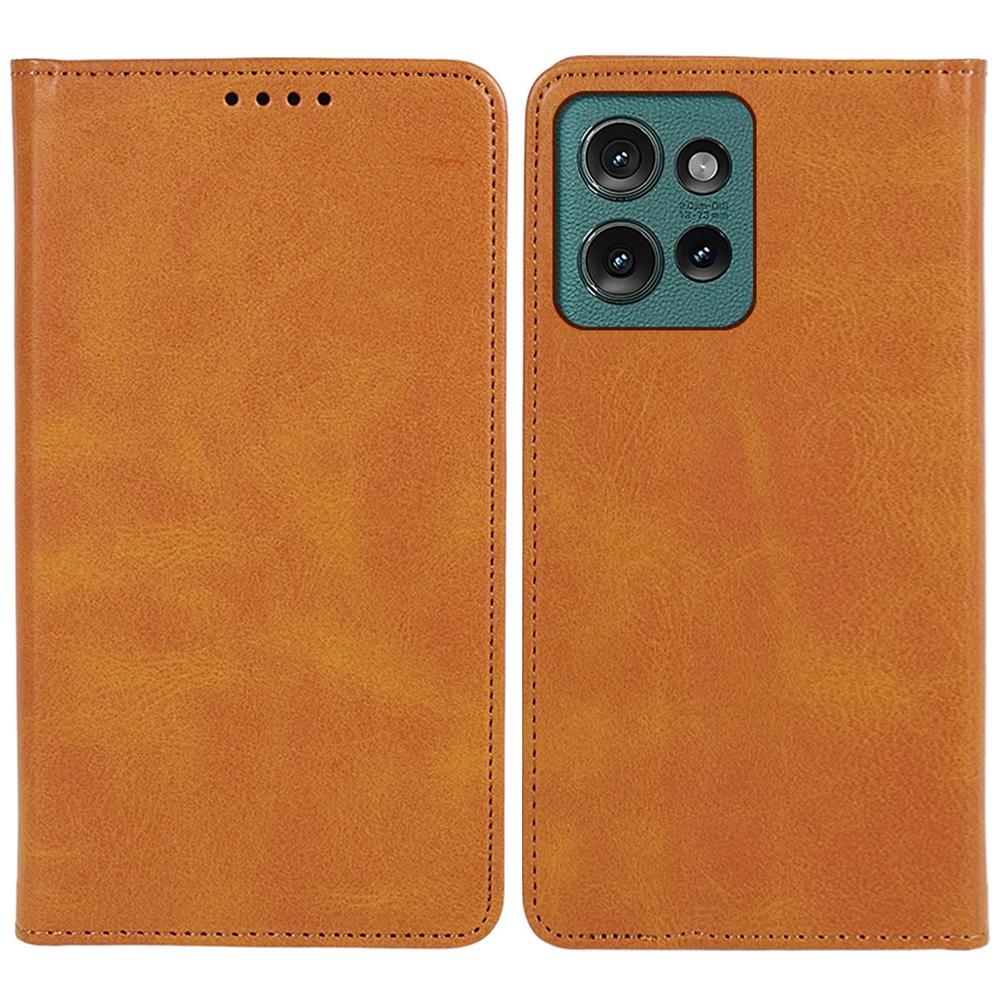 

Для Motorola Edge 50 Neo 5G/Moto S50 5G/Thinkphone 25 5G Чохол Сильний Магнітний Шкіряний Чохол для Телефону Текстура Теляти Khaki