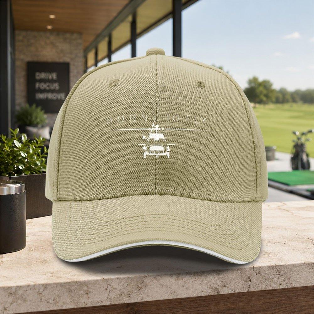 HelicopterThemed Baseball Cap with Duckbill  Adjustable Lightweight Unisex Hat for Unisex Women Travel Parties Gifts