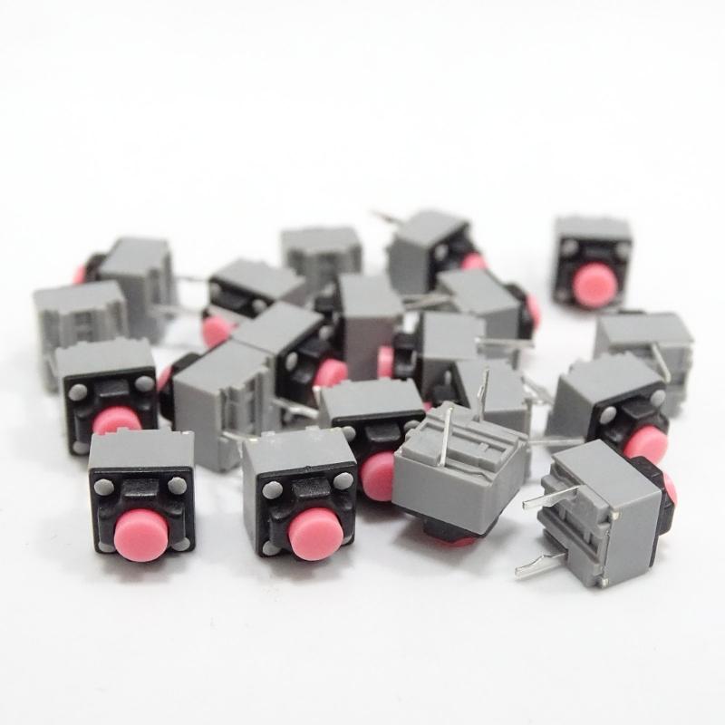 6x6x7.2mm Quiet Microswitch 10Million Clicks Life Mouse Button 2Pins Microswitches 10PCs