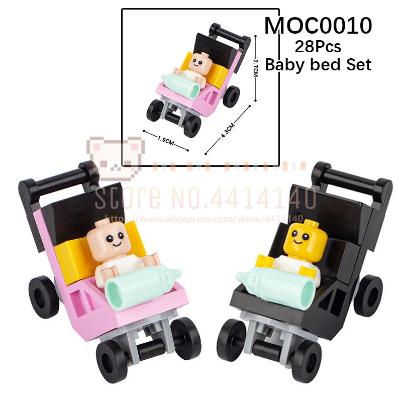 

Мебель для дома MOC Строительные блоки Городская сцена Сделай сам Кухня Кровать Диван Туалет Ванна Модель Украшение Сборка Кирпичики Игрушки Для Детей